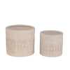 Sagebrook Home 13958-01 5"/7" Ceramic  Planters, White, Set of 2