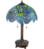 Meyda Lighting 139606 25"H Tiffany Wisteria Table Lamp