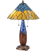 Meyda Lighting 139610 24.5"H Cristal Azul Table Lamp