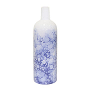 Sagebrook Home Ceramic 12`` Bottle Vase, White/ Blue