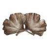 Sagebrook Home 13981 17" Resin Ginkgo Leaf Plate, Gold
