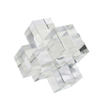 Sagebrook Home 13990-01 6" Crystal Geometric Object, Clear