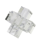 Sagebrook Home Crystal Geometric Object, Clear