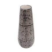 Sagebrook Home Ceramic Vase 18``, Black Cobblestone