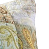 Benzara Neman 36 x 20 Cotton King Pillow Sham with Paisley Print, Multicolor