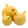 Sagebrook Home 14009-02 7.5" Ceramic Birds, Yellow, Set of 3