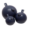 Sagebrook Home 14009-05 7.5" Set of 3 Birds, Matte Blue