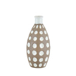 Sagebrook Home Ceramic Concave Bubbles Vase,11``, Brown