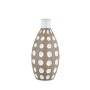 Sagebrook Home Ceramic Concave Bubbles Vase,11``, Brown