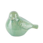 Sagebrook Home Ceramic Bird Figurine, 8`` Green