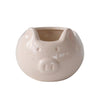 Sagebrook Home Pig Planter, 7" Blush