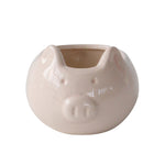 Sagebrook Home Pig Planter, 7" Blush