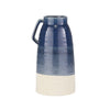 Sagebrook Home Ceramic Handled Vase, 13" Navy