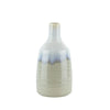 Sagebrook Home Ceramic Drip Glaze Vase, 10`` Lt Blue Mix