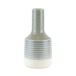 Sagebrook Home 14031-03 14" Ceramic Genie Vase, Gray
