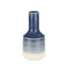 Sagebrook Home Ceramic Genie Vase 14", Navy