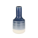 Sagebrook Home Ceramic Genie Vase 14", Navy