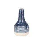 Sagebrook Home Ceramic Genie Vase 10", Navy