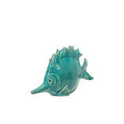 Sagebrook Home Ceramic Fish Decor 11``, Teal