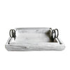 Sagebrook Home Set of 2 Wood Trays 19X13X5``, White