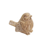 Sagebrook Home Resin Bird Decor, 6", Brown/Ivory
