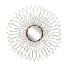 Sagebrook Home Metal 31.5`` Spirograph Wall Mirror, Gold Wb