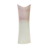 Sagebrook Home 14076-01 23.5" Ceramic Mermaid's Purse Vase, Burgundy Mix