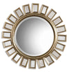 Uttermost 14076 B Cyrus Round Silver Mirror