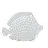 Sagebrook Home Ceramic 10.5`` Fish, White