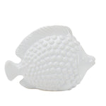 Sagebrook Home Ceramic 10.5`` Fish, White