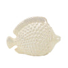 Sagebrook Home Ceramic 10.5`` Fish, Pearl