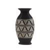 Sagebrook Home Ceramic 14.5`` Tribal Vase, Brown