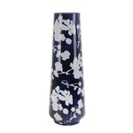 Sagebrook Home 14088-01 19" Ceramic Floral Vase, Blue/White