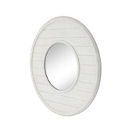 Sagebrook Home Wood Frame 31.5`` Wall Mirror,Antique White Wb