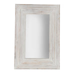 Sagebrook Home Wood Frame 24 X 36`` Wall Mirror, Antique White Wb