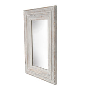 Sagebrook Home Wood Frame 24 X 36`` Wall Mirror, Antique White Wb