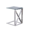 Sagebrook Home 14108-01 22" C Metal "X" Frame Table, Silver