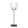 Sagebrook Home Mango Wood 24`` Cut Ring Decor,White