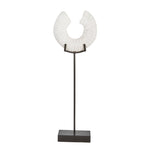 Sagebrook Home Mango Wood 24`` Cut Ring Decor,White