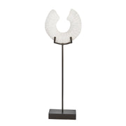 Sagebrook Home Mango Wood 24`` Cut Ring Decor,White