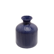 Sagebrook Home Ceramic 6`` Bottle Vase, Blue