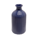 Sagebrook Home Ceramic 9" Bottle Vase, Blue