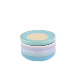 Sagebrook Home Ceramic 3.75`` Covered Jar, Blue Mix