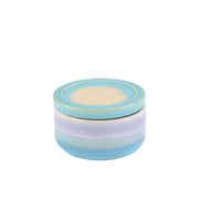 Sagebrook Home Ceramic 3.75`` Covered Jar, Blue Mix
