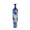 Sagebrook Home Ceramic 28`` Fern Design Vase,Blue Mix