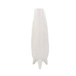 Sagebrook Home Ceramic 23`` Footed Vase, Matte White