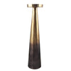 Sagebrook Home Aluminum 22" Pillar Holder, Ombre Gold/Brown