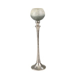 Sagebrook Home Glass 20`` Goblet Votive Holderon Aluminum Stand