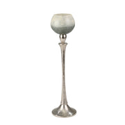 Sagebrook Home Glass 20`` Goblet Votive Holderon Aluminum Stand