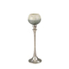 Sagebrook Home Glass 18`` Goblet Votive Holderon Aluminum Stand